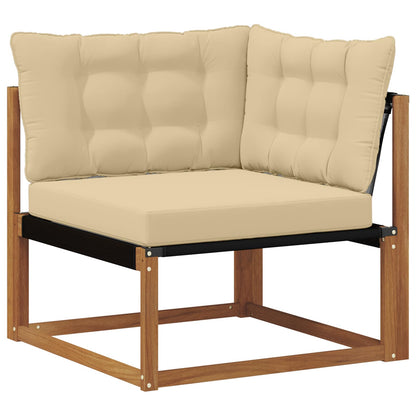 Set di divani da esterno con cuscino 10 pcs Naturale e Beige