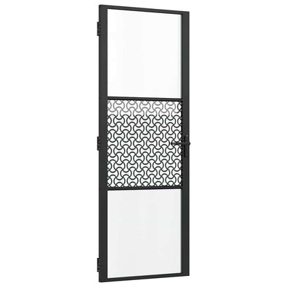 Porta in vetro Traforo Nero 76 x 3,5 x 201,5 cm Alluminio | homemem39