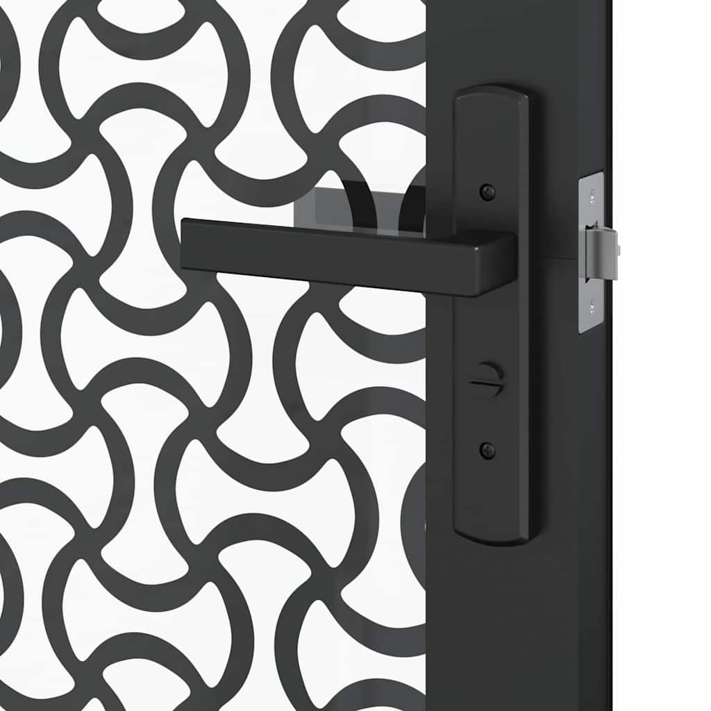 Porta in vetro Traforo Nero 83 x 3,5 x 201,5 cm Alluminio | homemem39