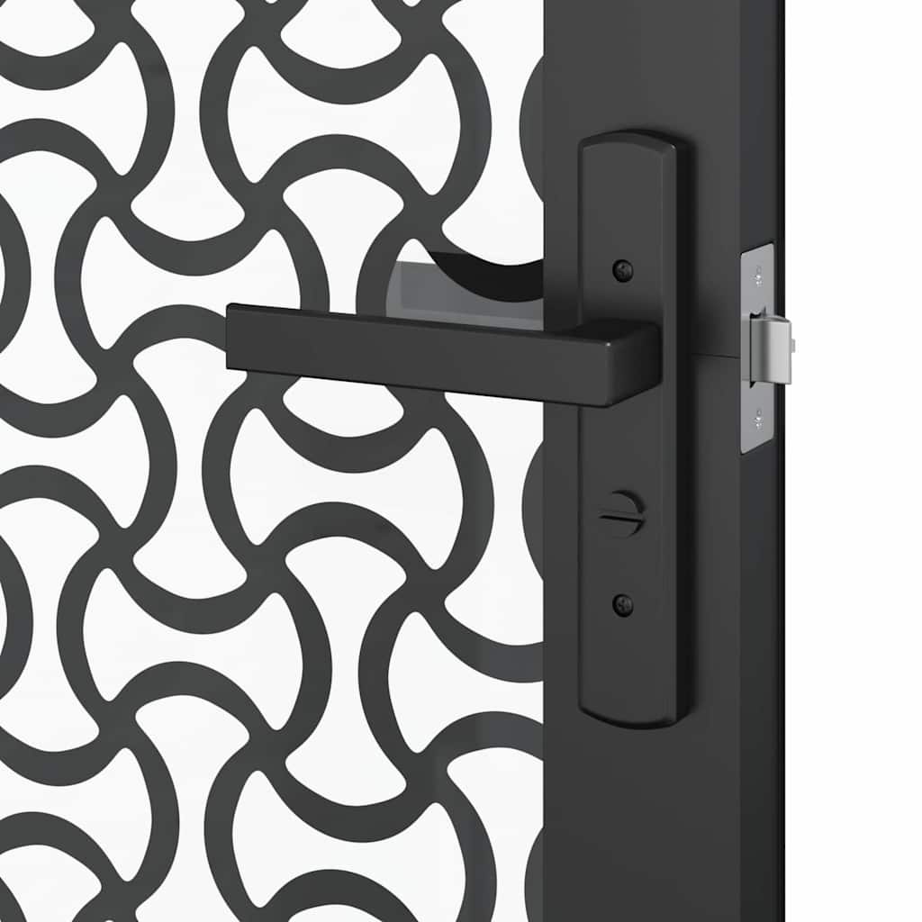 Porta in vetro Traforo Nero 93 x 3,5 x 201,5 cm Alluminio | homemem39