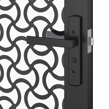 Porta in vetro Traforo Nero 93 x 3,5 x 201,5 cm Alluminio | homemem39