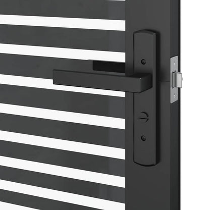 Porta in vetro Rigato Nero 102,5 x 3,5 x 201,5 cm Alluminio | homemem39