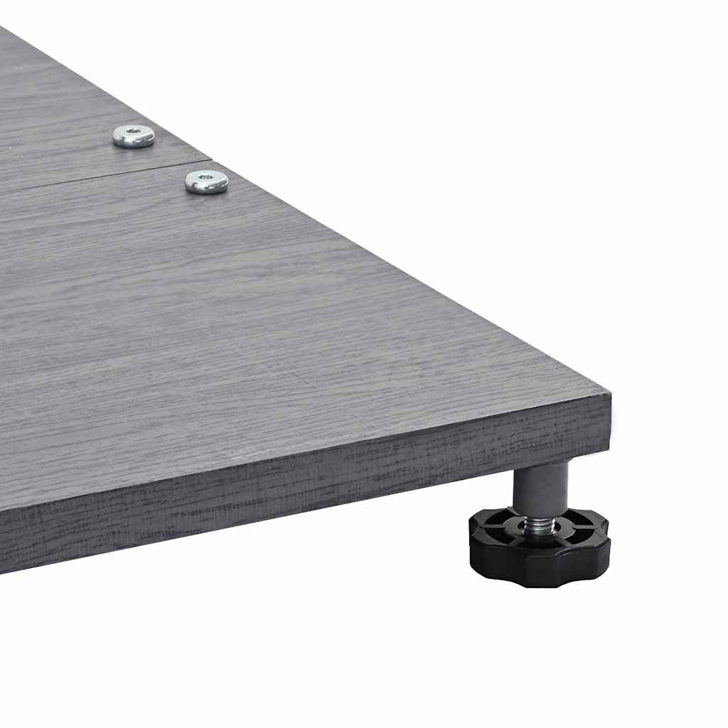 Base per Ombrello da Esterno Aspetto legno grigio scuro