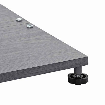 Base per Ombrello da Esterno Aspetto legno grigio scuro