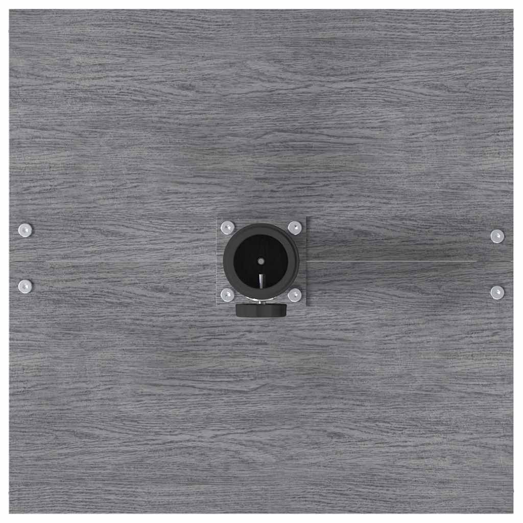 Base per Ombrello da Esterno Aspetto legno grigio scuro