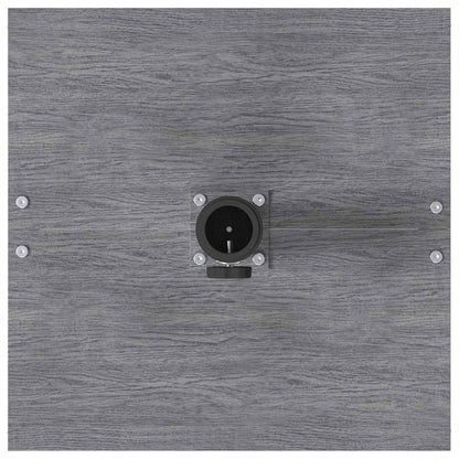 Base per Ombrello da Esterno Aspetto legno grigio scuro