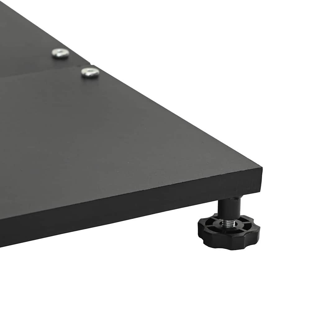 Base per Ombrello da Esterno Nero 45 x 45 x 31 cm Acciaio