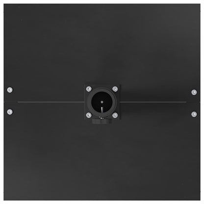 Base per Ombrello da Esterno Nero 45 x 45 x 31 cm Acciaio