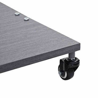 Base per Ombrello da Esterno Aspetto legno grigio scuro