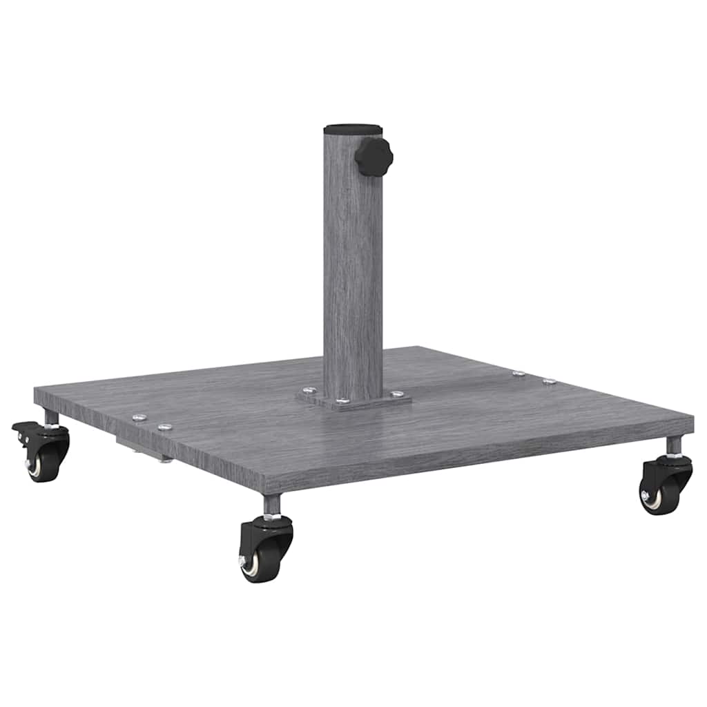 Base per Ombrello da Esterno Aspetto legno grigio scuro