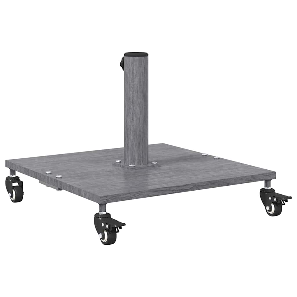 Base per Ombrello da Esterno Aspetto legno grigio scuro