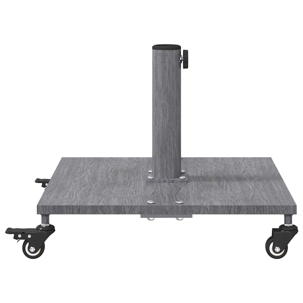 Base per Ombrello da Esterno Aspetto legno grigio scuro