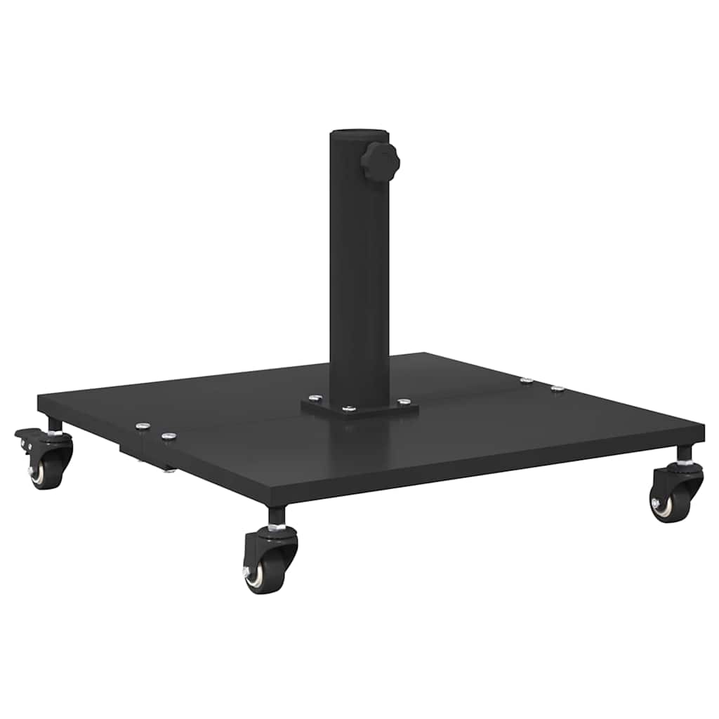 Base per Ombrello da Esterno Nero 45 x 45 x 31 cm Acciaio