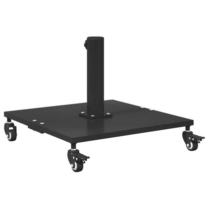Base per Ombrello da Esterno Nero 45 x 45 x 31 cm Acciaio
