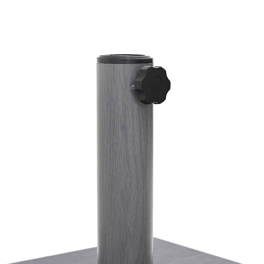 Base per Ombrello da Esterno Aspetto legno grigio scuro