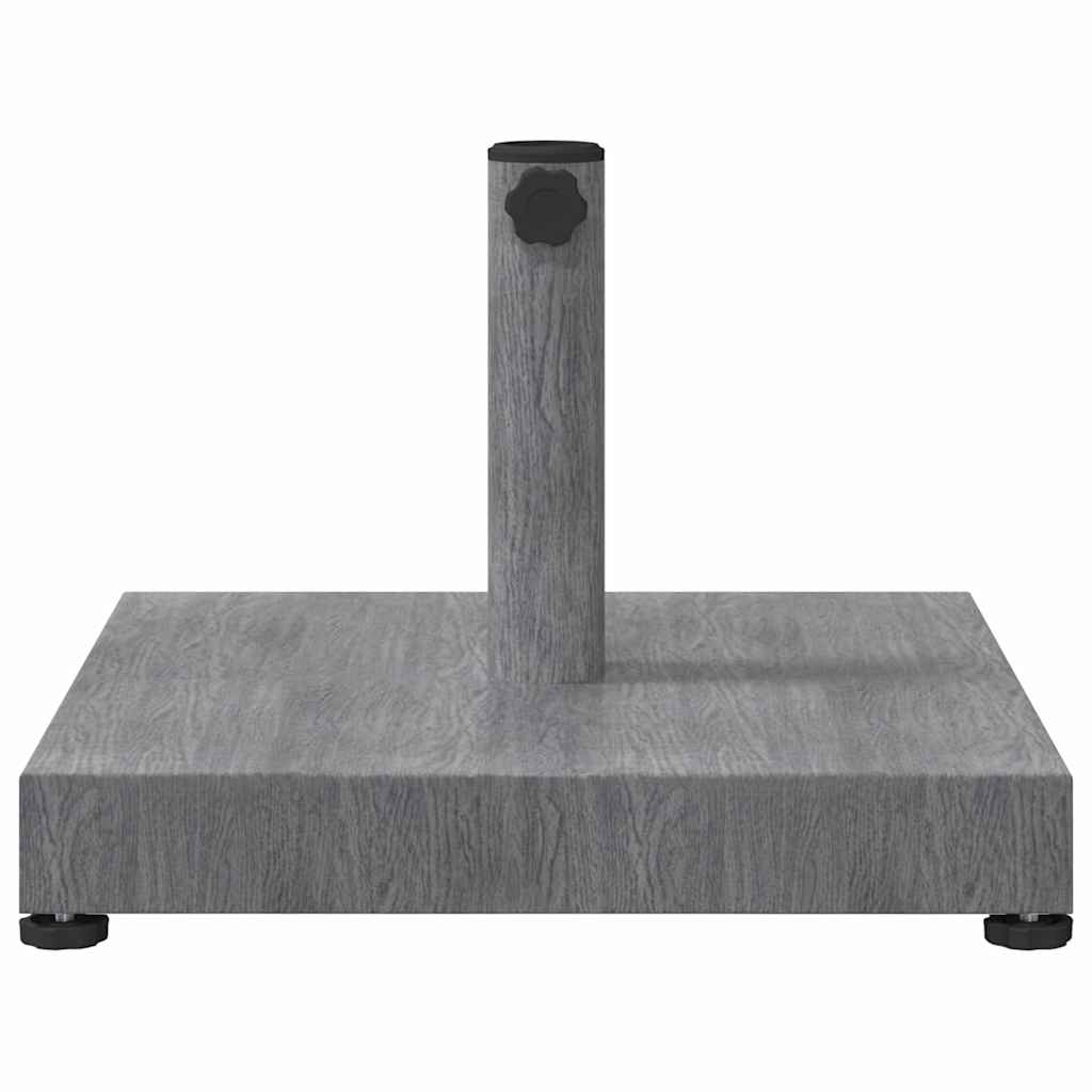 Base per Ombrello da Esterno Aspetto legno grigio scuro