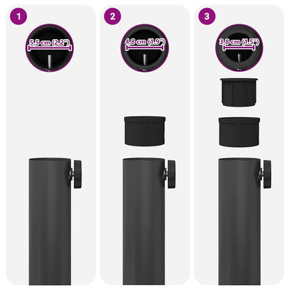 Base per Ombrello da Esterno Grigio scuro 45 x 45 x 31.5 cm