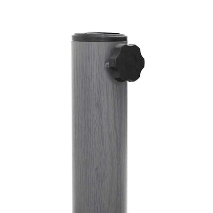 Base per Ombrello da Esterno Aspetto legno grigio scuro