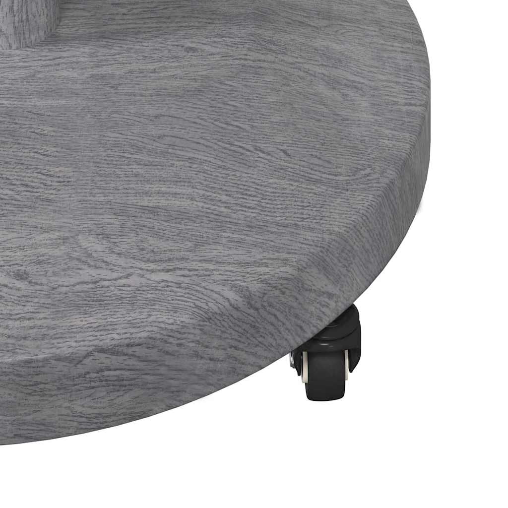 Base per Ombrello da Esterno Aspetto legno grigio scuro