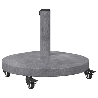 Base per Ombrello da Esterno Aspetto legno grigio scuro