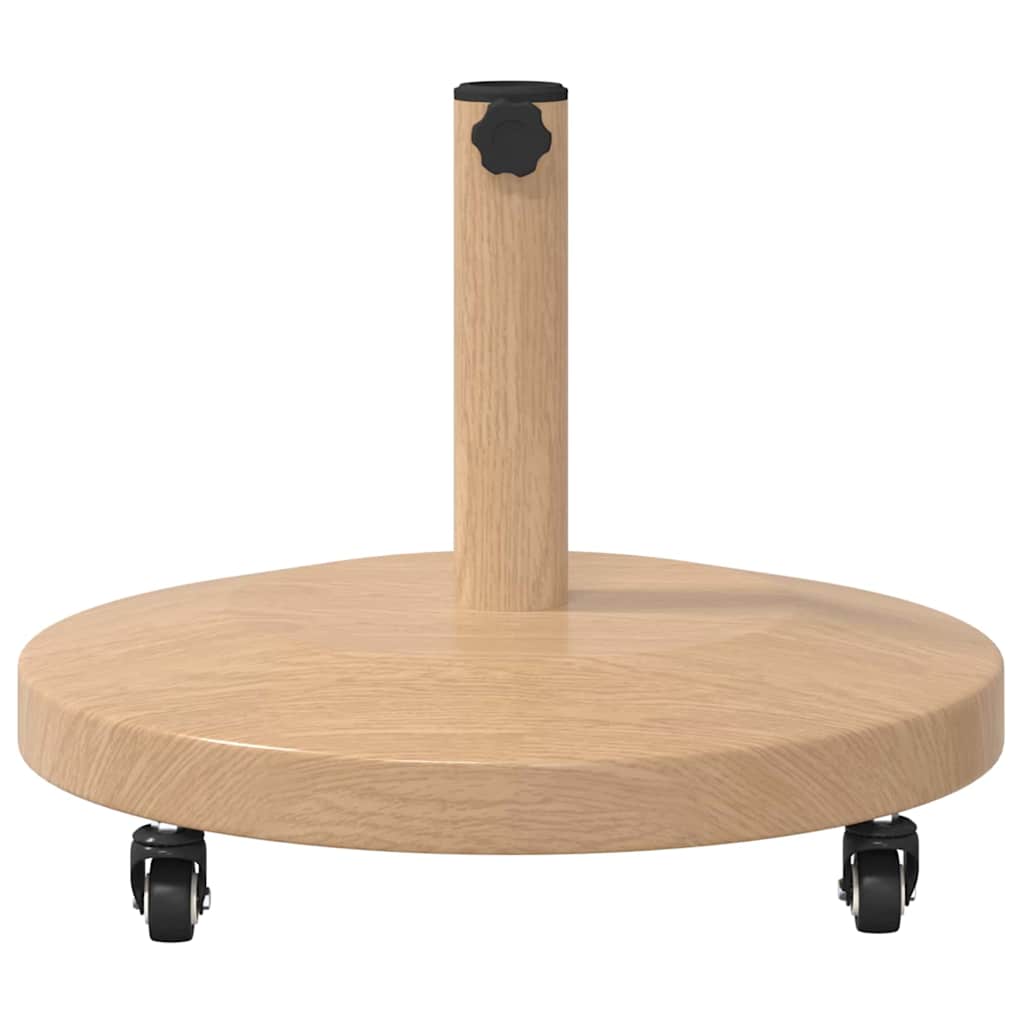 Base per Ombrello da Esterno Legno chiaro 48 x 48 x 32 cm