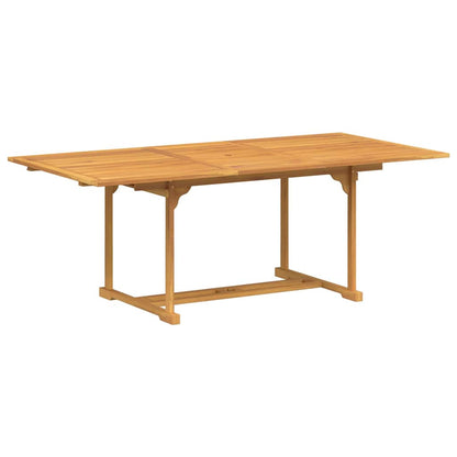 Set da Pranzo per Giardino 7 pcs Marrone 200 x 100 x 75 cm