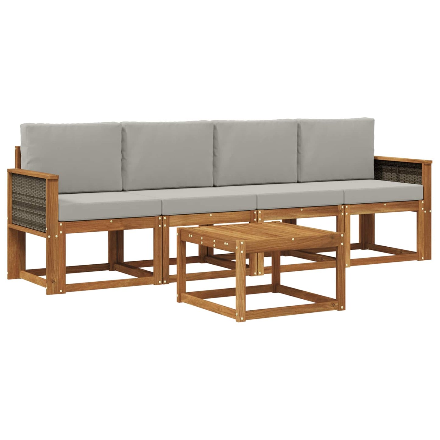 Set di divani da esterno con cuscino 4 pcs