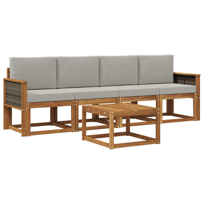 Set di divani da esterno con cuscino 4 pcs