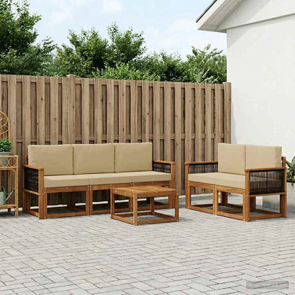 Set di divani da esterno con cuscino 6 pcs