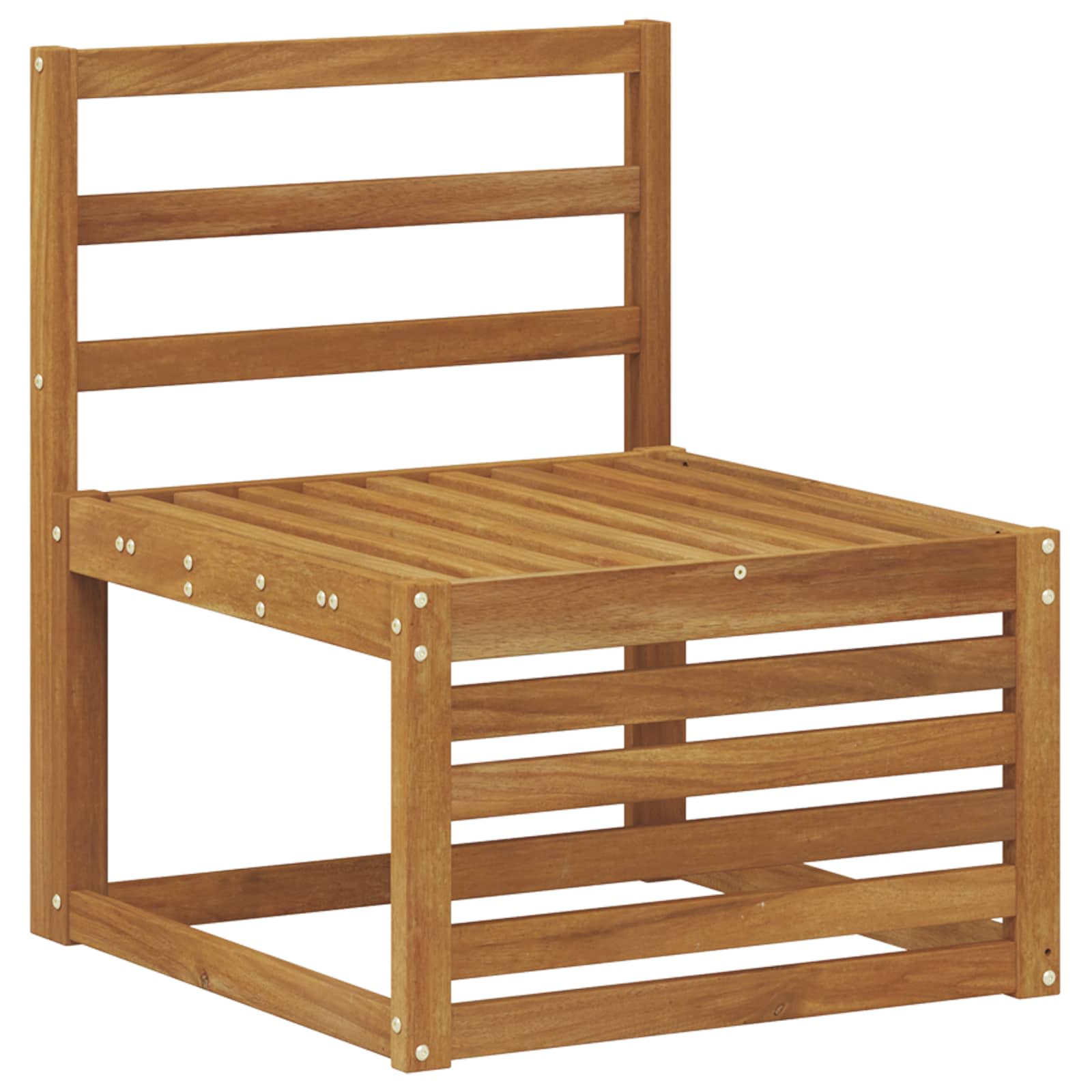 Set di divani da esterno 5 pz Naturale Legno di Acacia Massello - homemem39