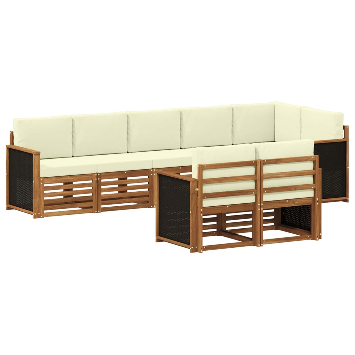Set divani Legno di Acacia Massello