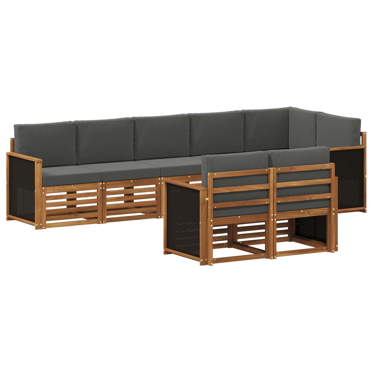 Set divani Legno di Acacia Massello