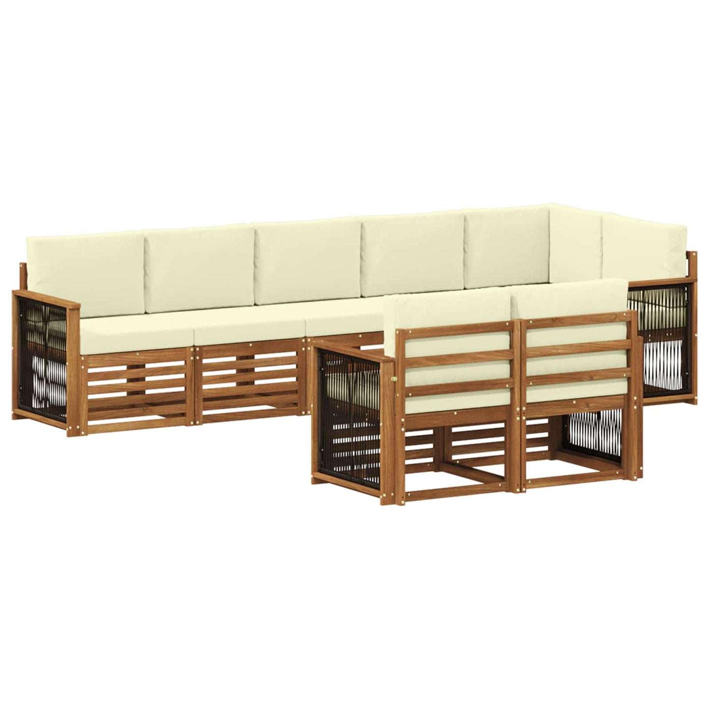 Set divani Legno di Acacia Massello