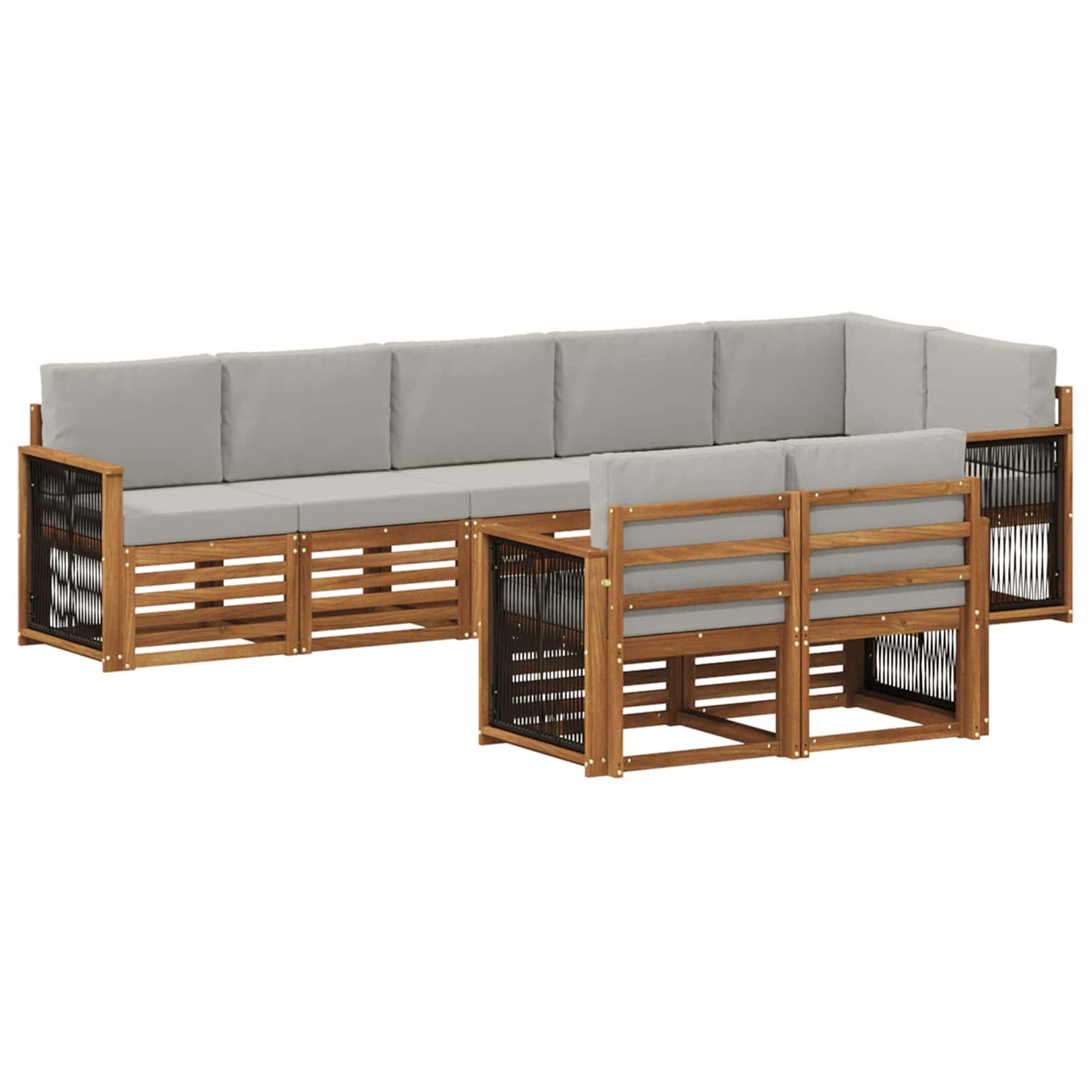 Set divani Legno di Acacia Massello