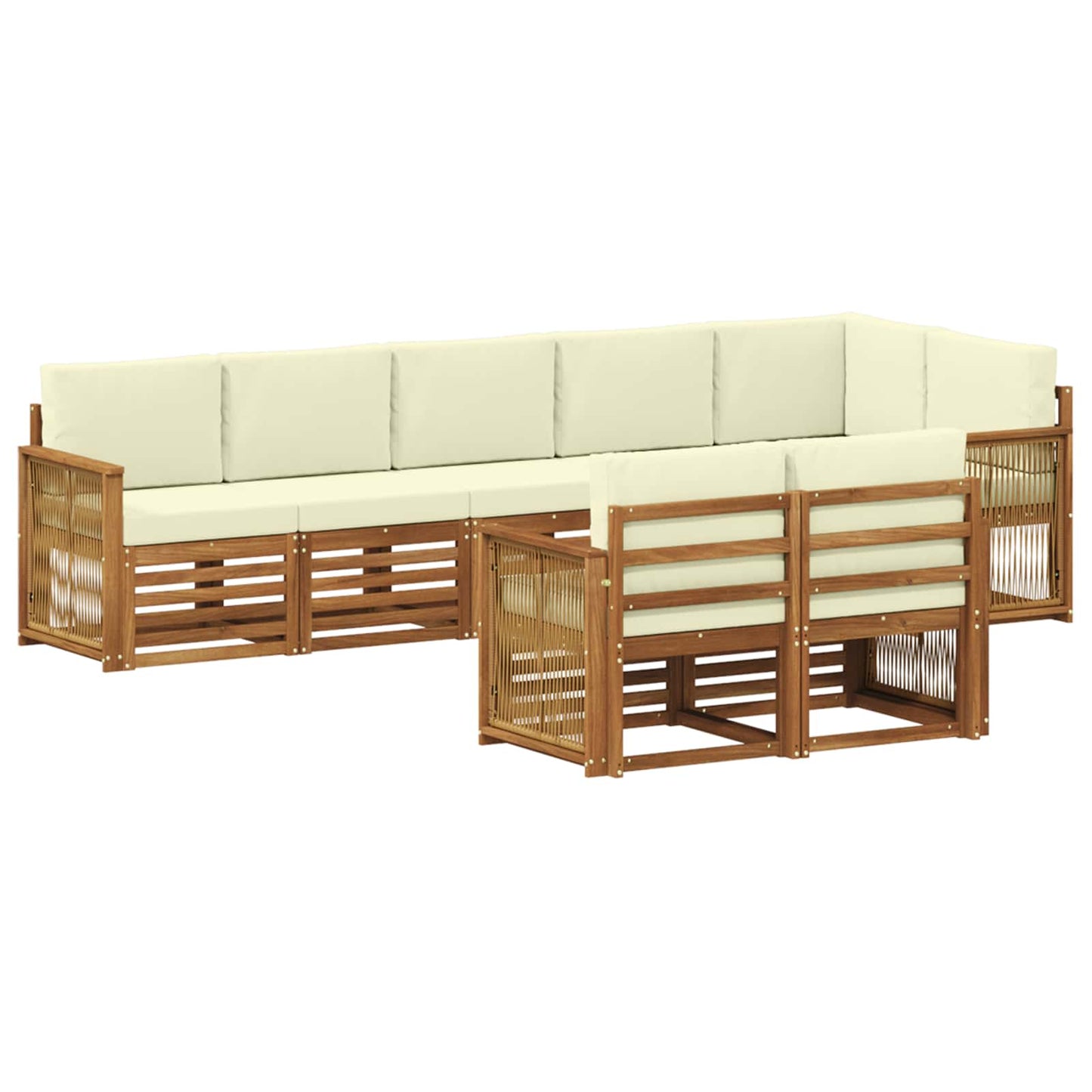 Set divani Legno di Acacia Massello