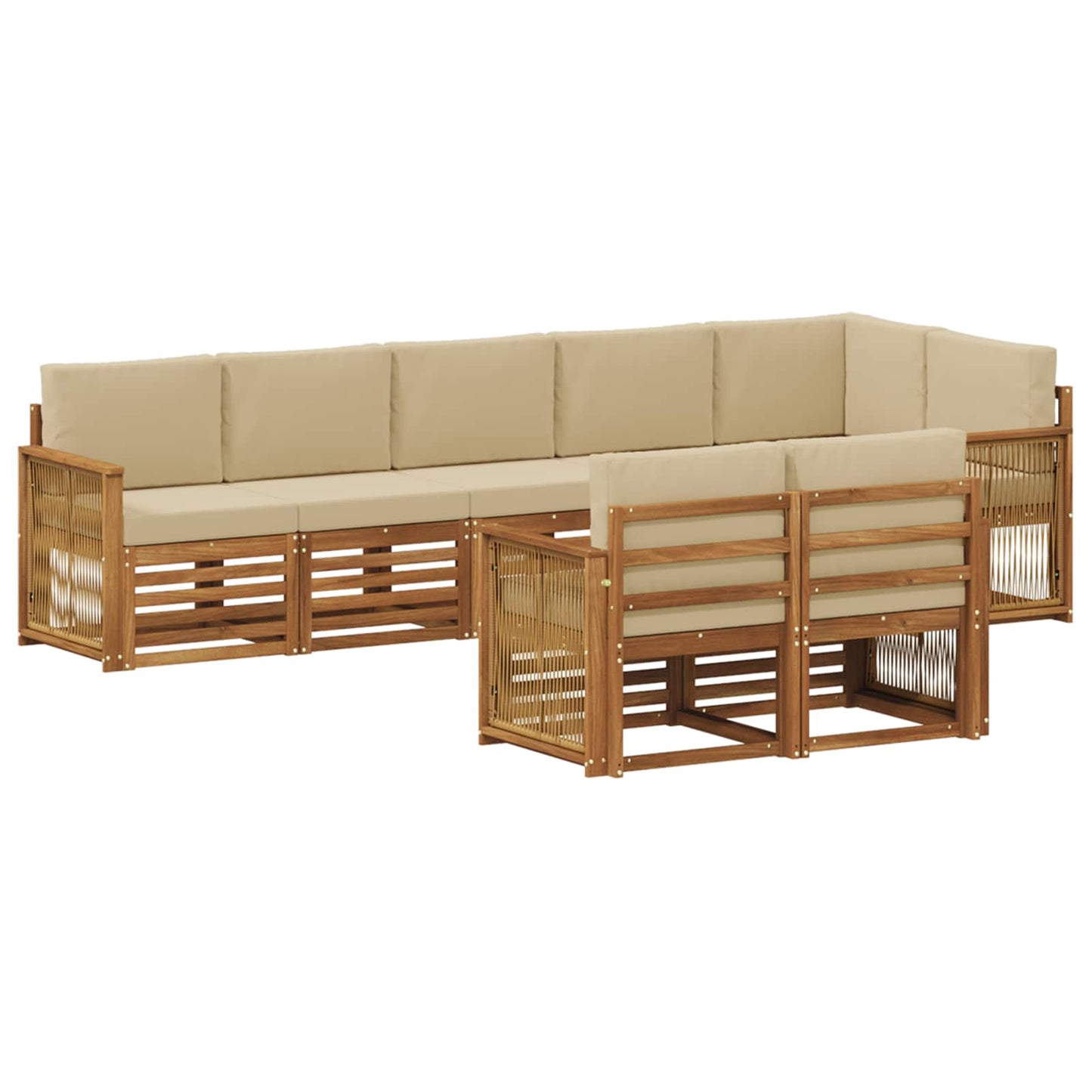 Set divani Legno di Acacia Massello