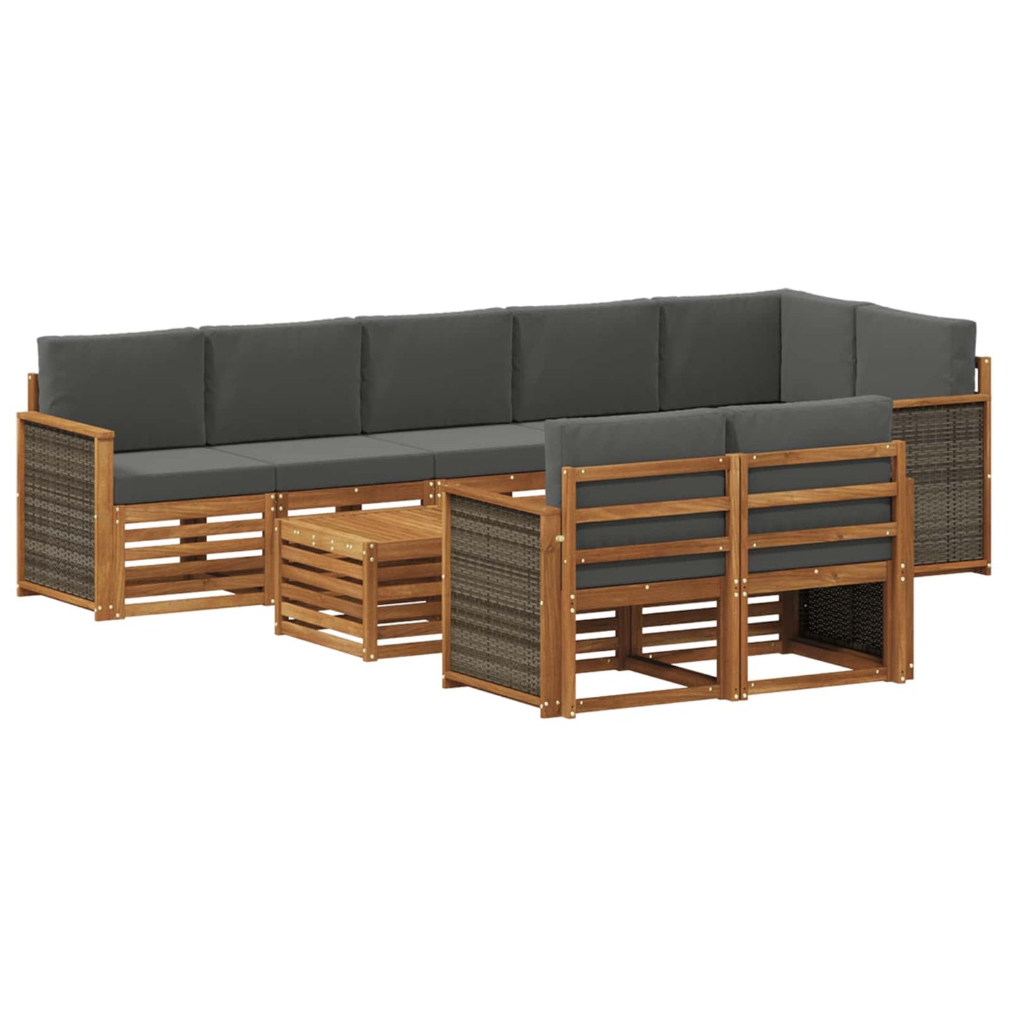 Set divani Legno di Acacia Massello