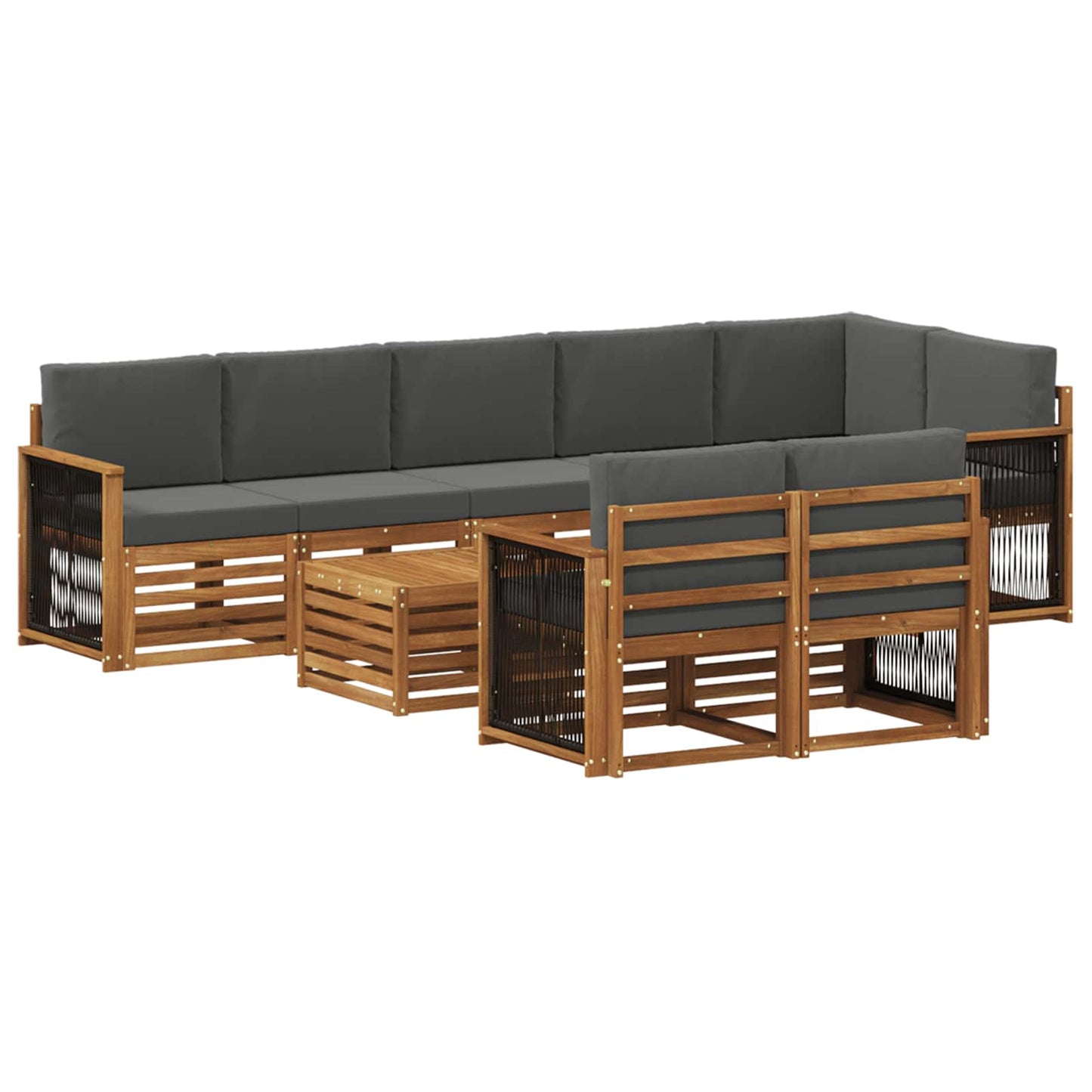 Set divani Legno di Acacia Massello