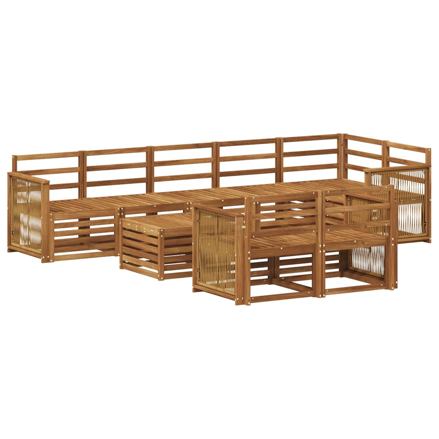Set divani Legno di Acacia Massello