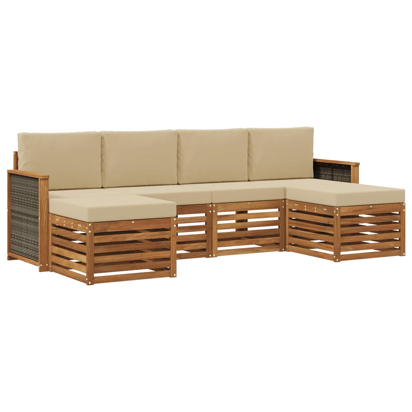 Set divani Legno di Acacia Massello