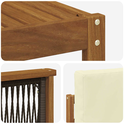 Set divani Legno di Acacia Massello