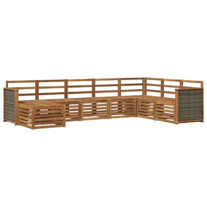 Set di divani da esterno 6 pcs Naturale