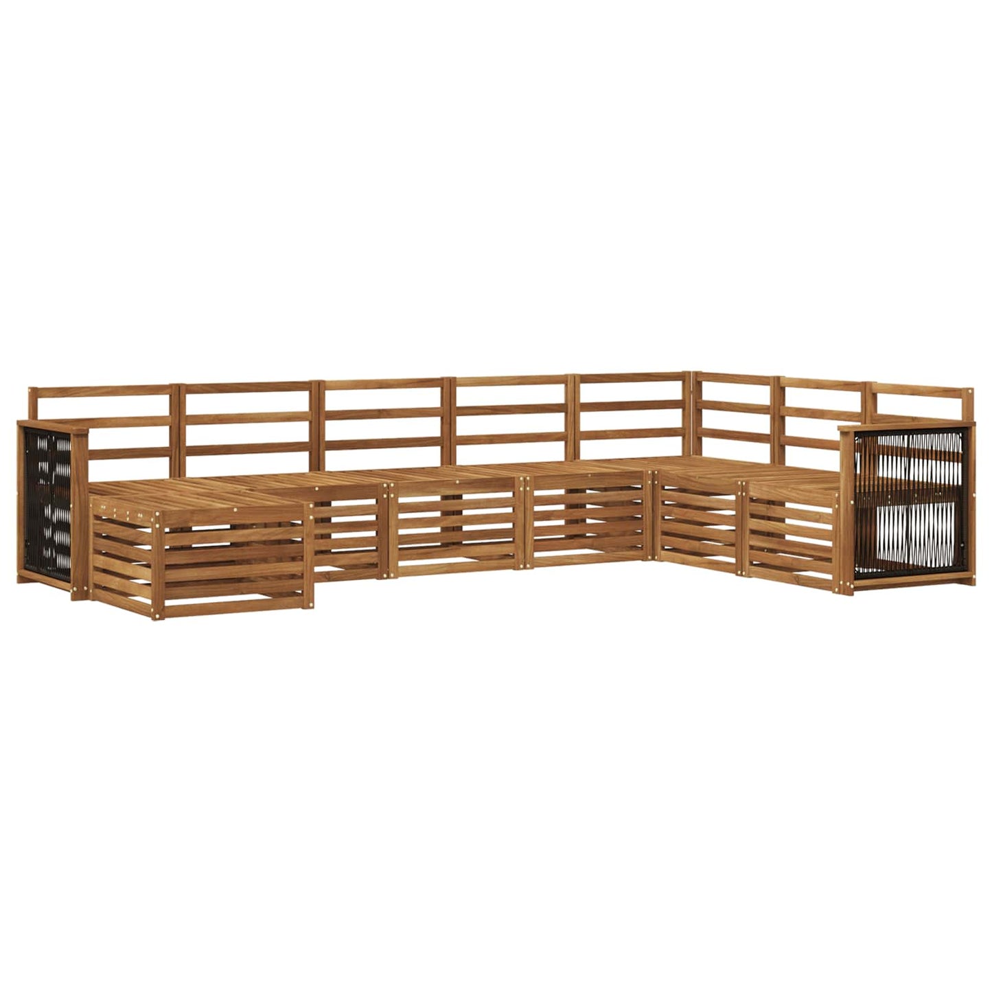 Set di divani da esterno 6 pcs Naturale