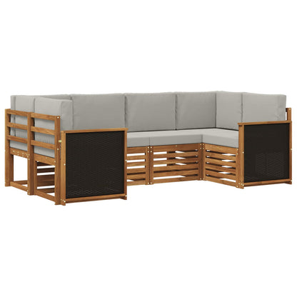 Set di divani da esterno 5 pz