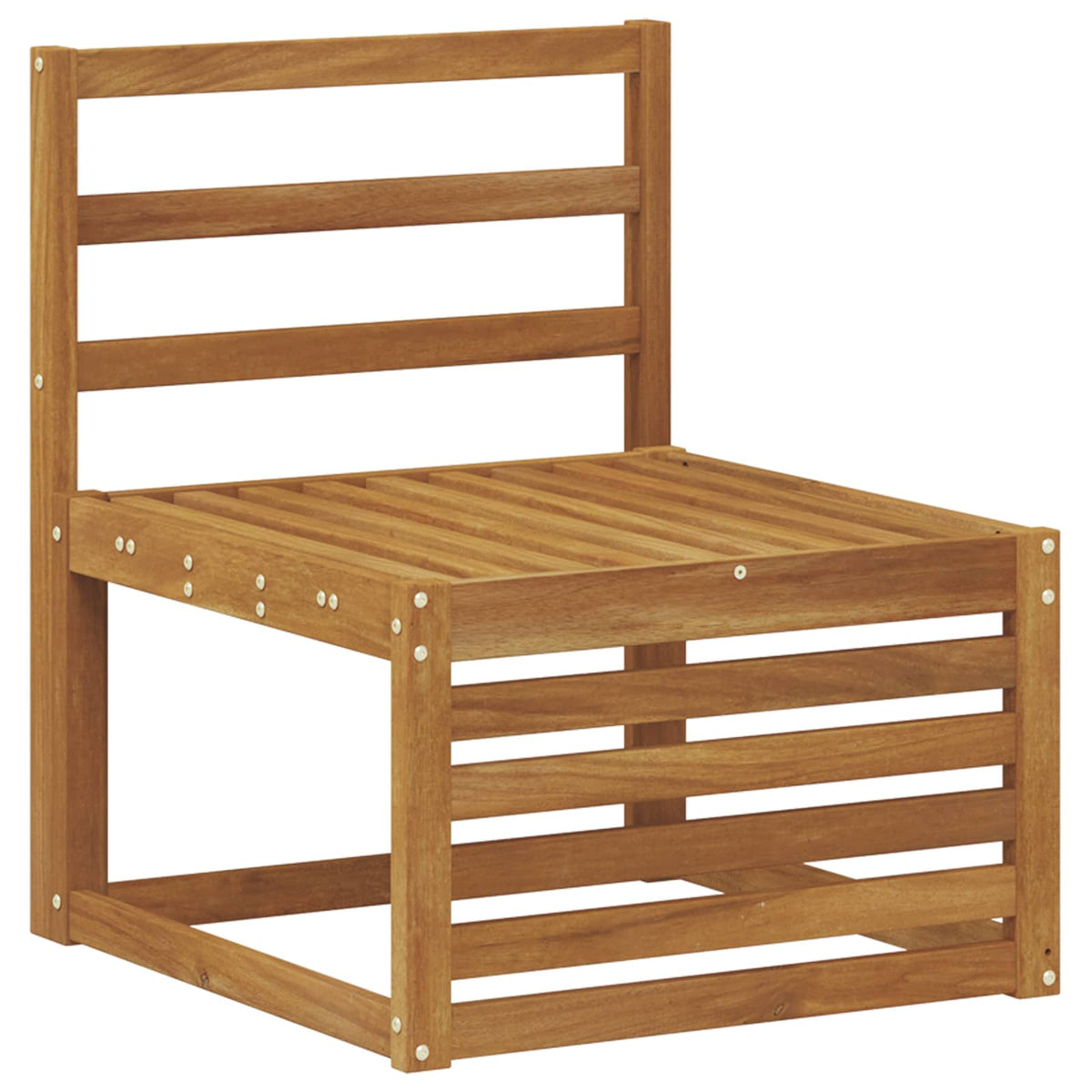 Set di divani da esterno 7 pz Naturale Legno di Acacia Massello - homemem39