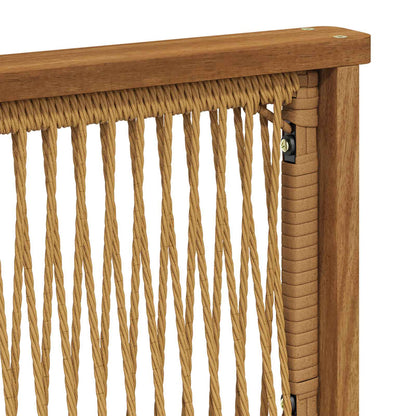 Set di divani da esterno 7 pz Naturale Legno di Acacia Massello - homemem39