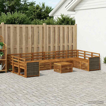 Set di divani da esterno 8 pcs Naturale