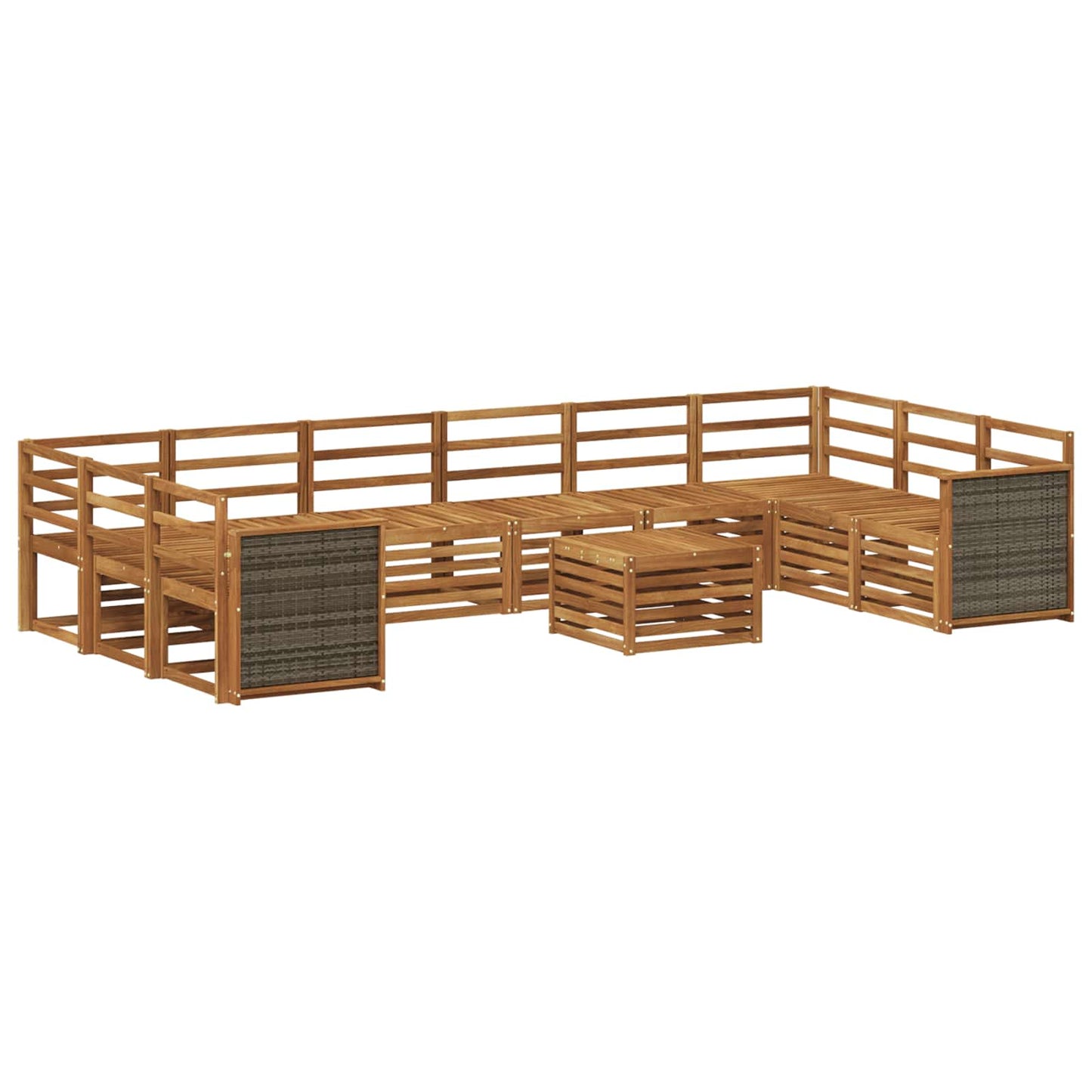 Set di divani da esterno 8 pcs Naturale