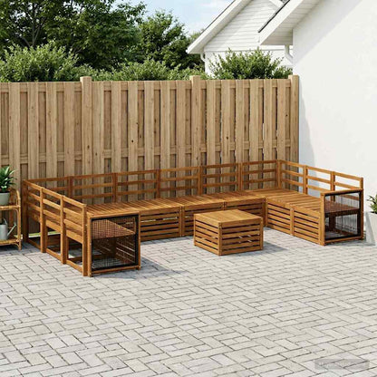 Set di divani da esterno 8 pcs Naturale