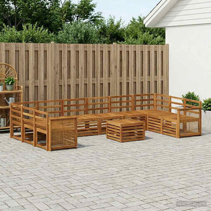 Set di divani da esterno 8 pcs Naturale